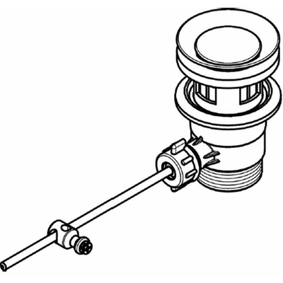 Hansgrohe waste garnituur 1 1/4 zonder sifon chroom