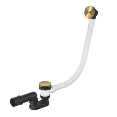 Hotbath Archie Badoverloop verlengd BBP Geborsteld Messing PVD