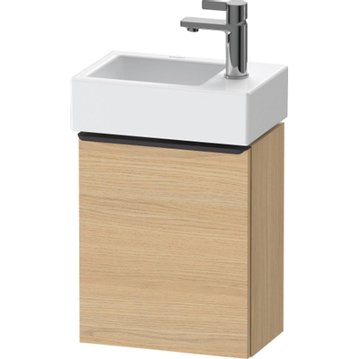 Duravit D-Neo wastafelonderkast 36.4x44x22.2cm Linksdraaiend 1 deur Natuur eiken Mat