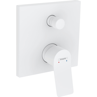 Hansgrohe Vivenis ééngreeps badmengkraan inbouw met geïntegreerde zekerheidscombinatie EN1717 wit mat