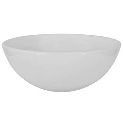 Wiesbaden Luna waskom rond 32x13 cm keramiek glans wit