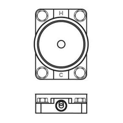 Ideal Standard inbouwdeel voor vrijstaande badkraan