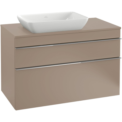 Villeroy & Boch Venticello semi inbouw opzetwastafel zonder kraangat 55x36cm met overloop wit