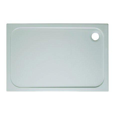 Crosswater Shower Tray douchebak 150x80x4.5cm exclusief afvoer 90mm met antikalkbehandeling stone resin wit
