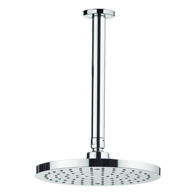 Crosswater Fusion hoofddouche 20cm rond met plafondarm 20cm chroom