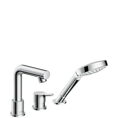 Hansgrohe Talis s afdekset 3 gats badrandcombinatie chroom