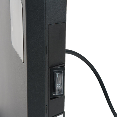 Eurom Alutherm 800XS Convectorkachel - 56.1x42.9cm - IP24 - 800watt - wifi - vloer/wand- Horizontaal - metaal - mat zwart