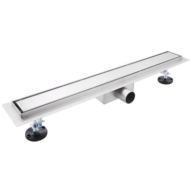 FugaFlow Eccelente Anta douchegoot badkamer 180cm met gesloten rooster met vloerflens RVS