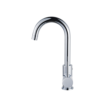 Fortifura Calvi wastafelkraan - hoog - draaibare uitloop - chroom