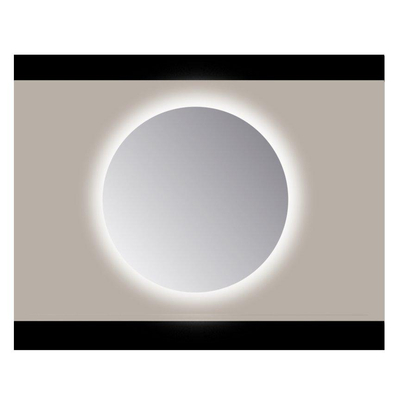 Sanicare Q-mirrors spiegel rond 50 cm PP geslepen rondom Ambiance Cold White leds (zonder sensor)