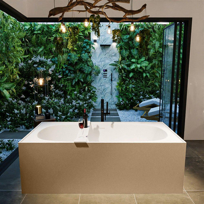 MONDIAZ FREEZE Vrijstaand bad - 180x85cm - kleur Oro / Talc
