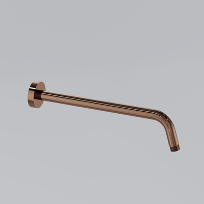 Fortifura Calvi Inbouw Regendoucheset - thermostatisch - wandarm - 30cm hoofddouche - staaf handdouche - gladde doucheslang - geborsteld koper PVD