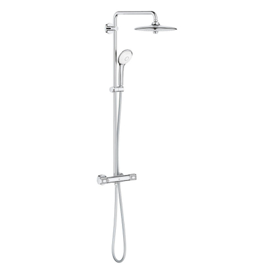 GROHE Euphoria Regendoucheset Opbouw- hoofddouche 26cm - massage handdouche rond - thermostatisch - watersaving - chroom