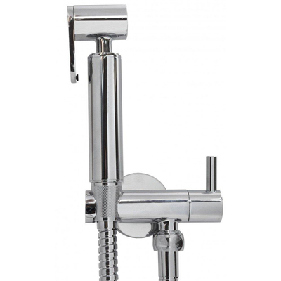 Wiesbaden Caral handdoucheset voor bidet rond chroom OUTLETSTORE