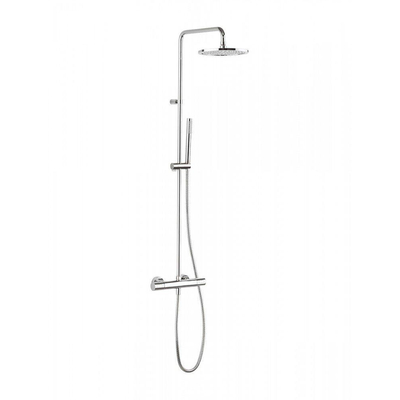 Crosswater Design regendouche met handdouche en thermostatische kraan chroom