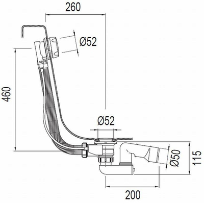 Wisa overloopcombinatie 57.5cm TWEEDEKANS