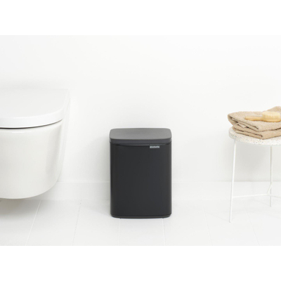 Brabantia Bo Afvalemmer - 7 liter - kunstof binnenemmer - matt black