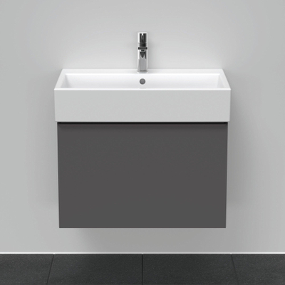 Duravit D-Neo wastafelonderkast 68.4x44x44.2cm 1 lade Grafiet Mat