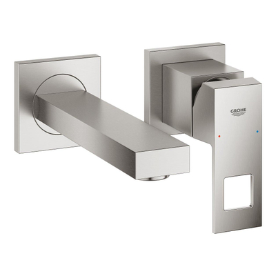 GROHE Eurocube afbouwdeel v. inbouw wandkraan met uitloop 17.2cm supersteel