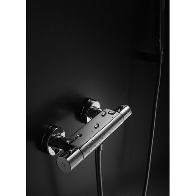 Brauer Chrome Edition Thermostaatkraan opbouw - 2 gladde knoppen - chroom SHOWROOMMODEL