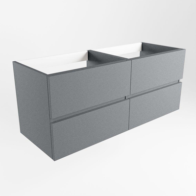 Mondiaz VICA wastafelonderkast - 120x45x50cm - 4 lades - uitsparing links en rechts - softclose - Plata