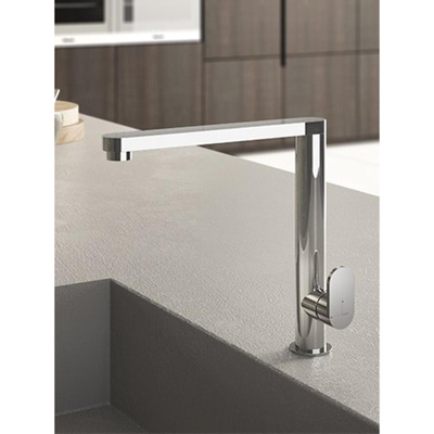 Hotbath Fellow keukenmengkraan 27x25cm met draaibare uitloop geborsteld nikkel SHOWROOMMODEL