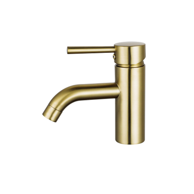 Fortifura Calvi Wastafelkraan - 14.8cm - opbouw - Geborsteld Messing PVD (Goud)