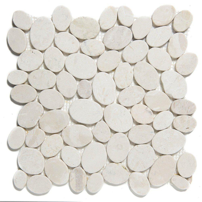 The Mosaic Factory Natural Stone mozaïektegel - 30.5x30cm - wand en vloertegel - Organisch - Marmer Ivory Mat