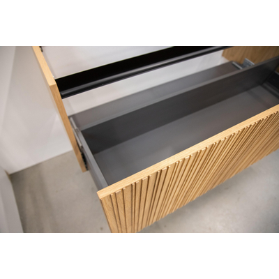 Adema Holz Badkameronderkast - 80cm - 1 lade - greeploos - eiken