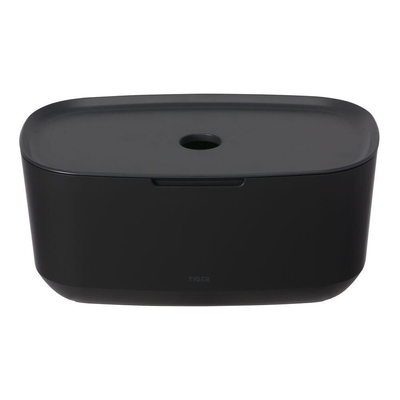 Tiger Tess Opbergbox met deksel Zwart / Antraciet