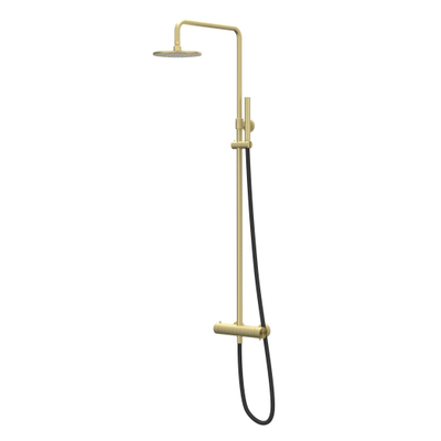 IVY Concord Regendoucheset - opbouw - 30cm medium hoofddouche - staafmodel handdouche - RVS316 - geborsteld mat goud PVD