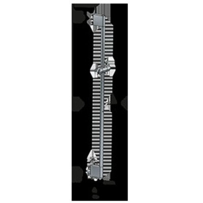 Hotbath Glijstang - 90cm - geïntegreerde waterinlaat - rond - ABS - geborsteld nikkel (RVS)