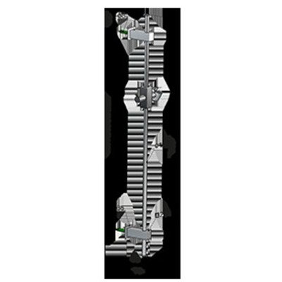 Hotbath Mate glijstang 75cm vierkant nikkel geborsteld