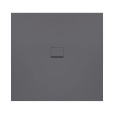 Villeroy & Boch Squaro infinity douchebak 90x80x4cm antraciet