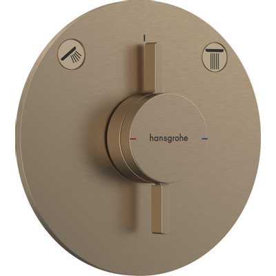 Hansgrohe Duoturn S inbouwkraan voor 2 functies brushed bronze