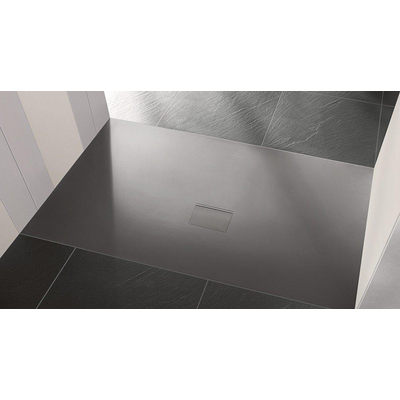 Villeroy en boch Squaro infinity douchebak 120x80x4cm grijs