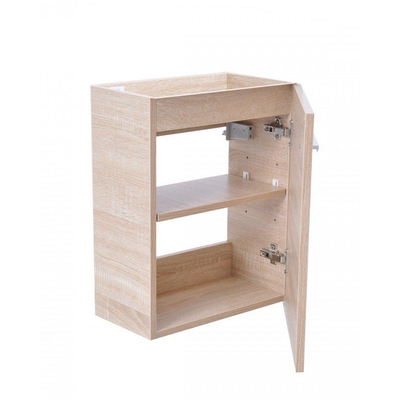 Xellanz fonteinkast tbv HS fonteintje l/r 1 deur 40x21 licht-eiken