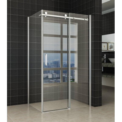 Wiesbaden Pared cabine met 1 schuifdeur 1200 x 900 x 2000 x 8 mm nano helder glas/chroom