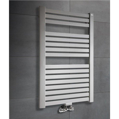 HR badmeubelen Base Designradiator 56.5x6.6x172.5cm middenaansluiting 817 Watt light graphit matt SHOWROOMMODEL