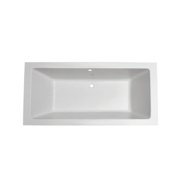 Xellanz Wiesbaden Santino SQ inbouw duo ligbad 180x80x49 cm acryl glans wit OUTLETSTORE