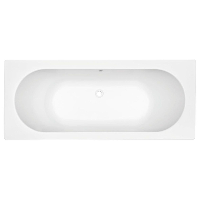 Saniclass Stuttgart Ligbad - 170x70x43cm - acryl - duo - glans wit OUTLETSTORE