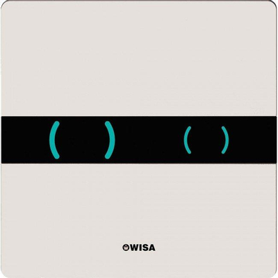 Wisa Xs eos bedieningsplaat infrarood df met led wit OUTLETSTORE