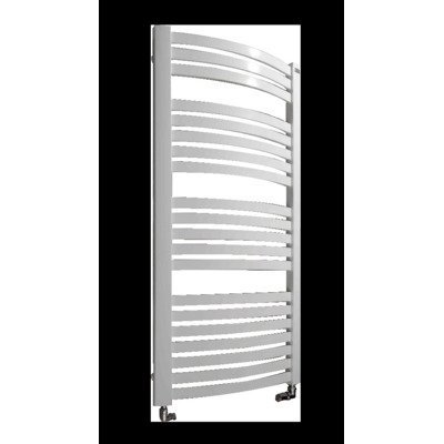 Rosani Round Designradiator 57x141cm met aansluiting op hoekpunten 712Watt Grafit matt