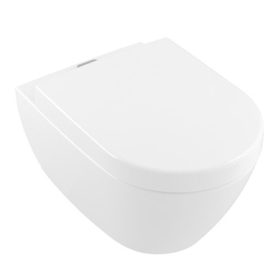 Villeroy & Boch subway 2.0 toiletset diepspoel inclusief ViFresh plus quickrelease en softclose zitting afdekplaat wit