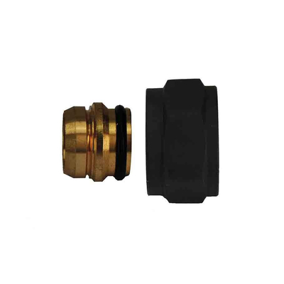 Riko adaptor eurokonus/knel 15mm mat zwart