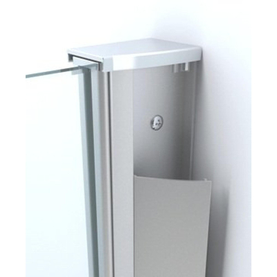 Wiesbaden Comfort Shower inloopdouche met muurprofiel 90x200cm 10mm NANO glas