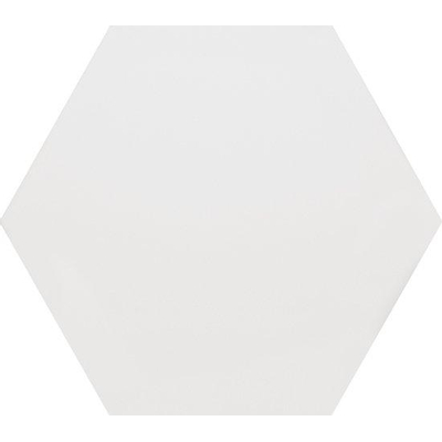 Douglas Jones Vintage Wandtegel hexagon 15x17cm 8mm witte scherf Blanco