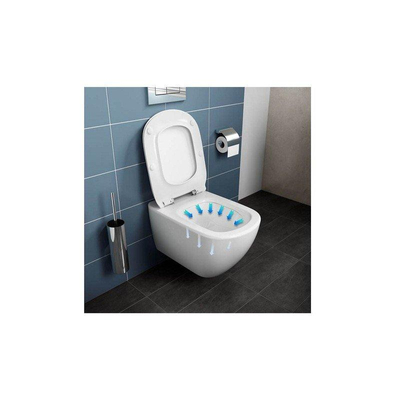 Ideal Standard Tesi wand wc keramiek Aquablade 53,5x36,5cm wit met wc zitting softclose wit