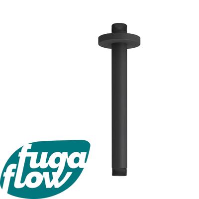 FugaFlow Eccelente Sobrado Badkamer Plafondarm - rond - 20cm - zwart mat