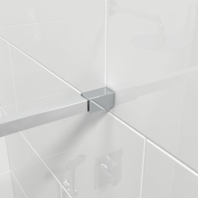 Saniclass Bellini inloopdouche - 90x200cm - rookglas - chroom